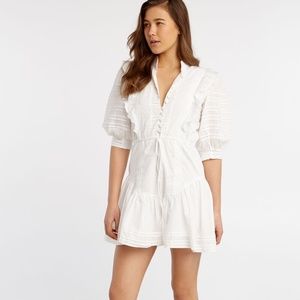 Bardot Henrietta Mini Dress In Ivory